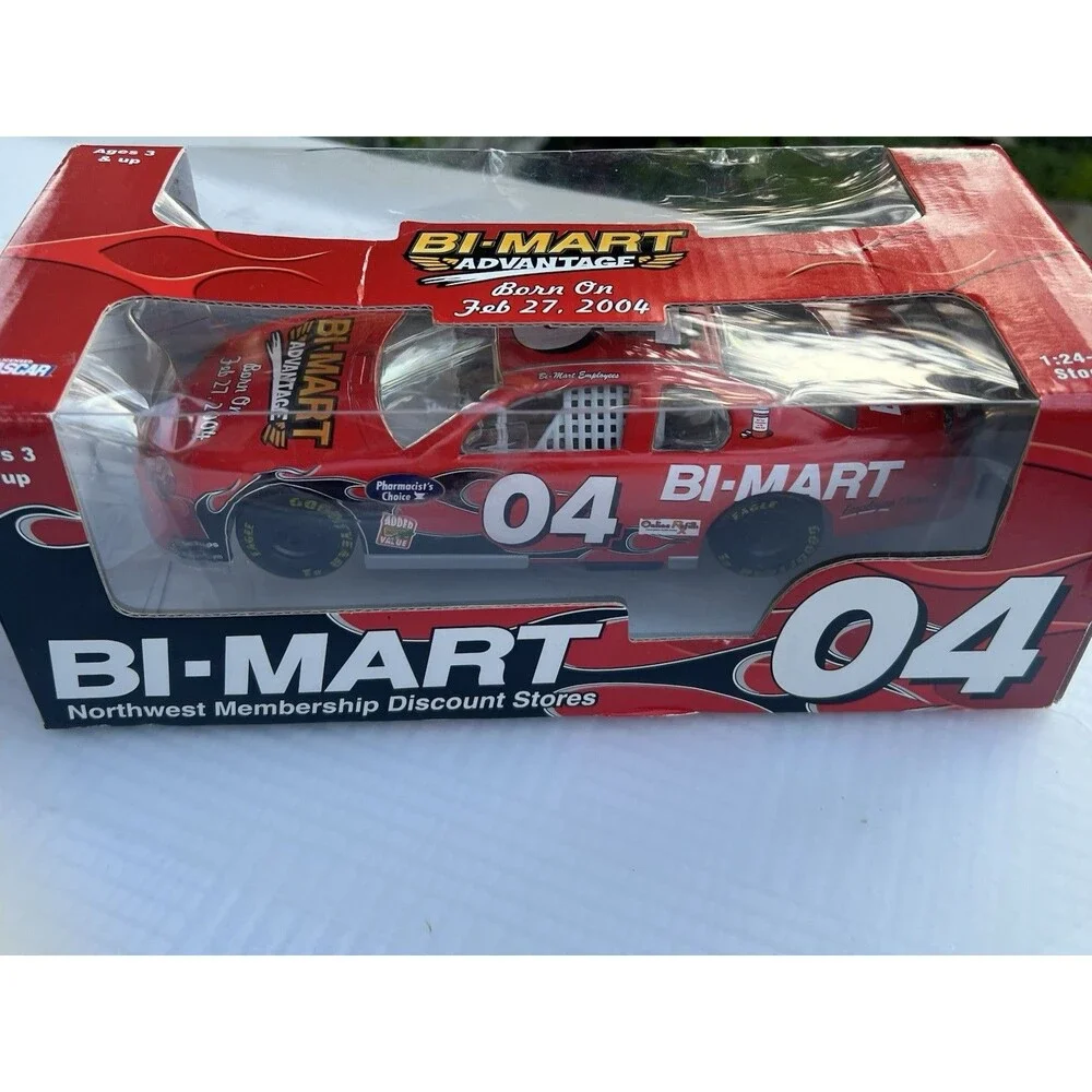 2004 Action Racing Collectables Bi-Mart #04 1:24 Scale Stock Car.
